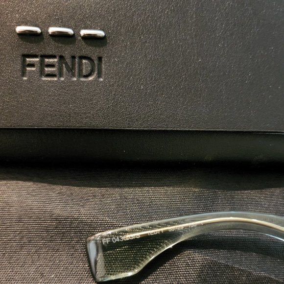 Fendi Gold Decor Square Sunglasses FF main image 4